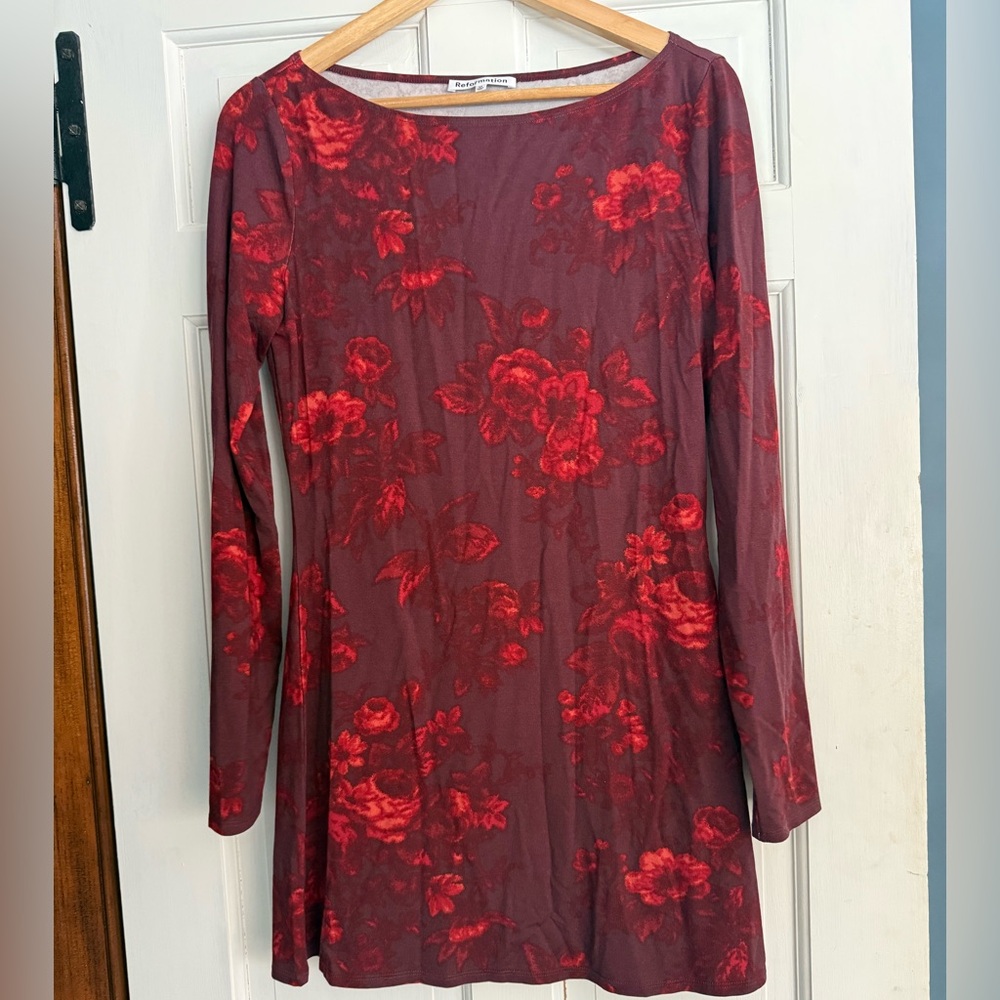 Reformation Jaelynn Knit Long Sleeve Dress
